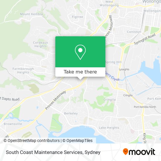 South Coast Maintenance Services map