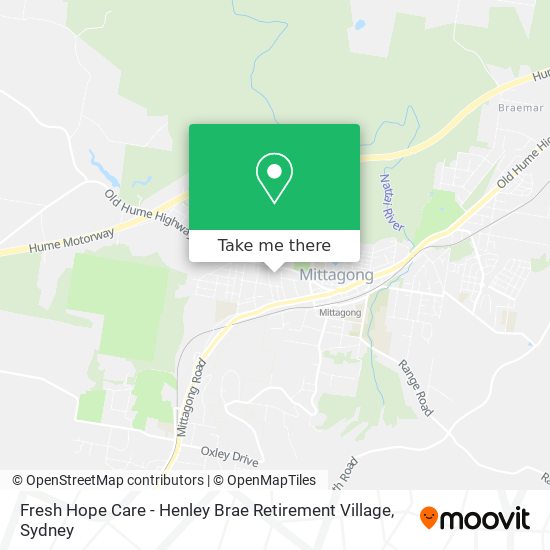 Mapa Fresh Hope Care - Henley Brae Retirement Village