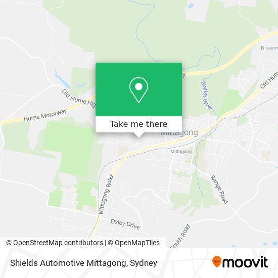 Mapa Shields Automotive Mittagong