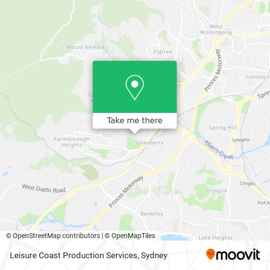 Leisure Coast Production Services map