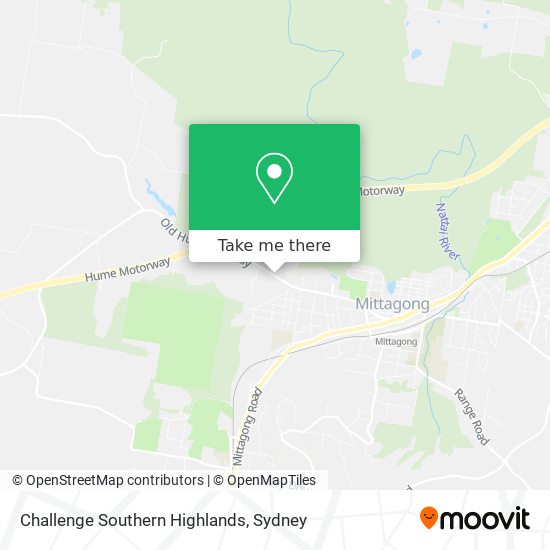 Challenge Southern Highlands map