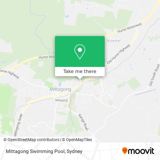 Mapa Mittagong Swimming Pool