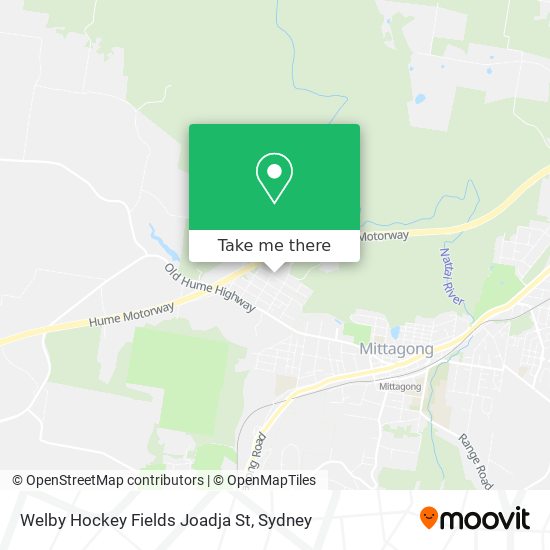 Mapa Welby Hockey Fields Joadja St