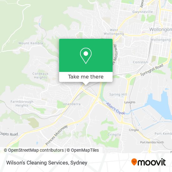 Wilson's Cleaning Services map