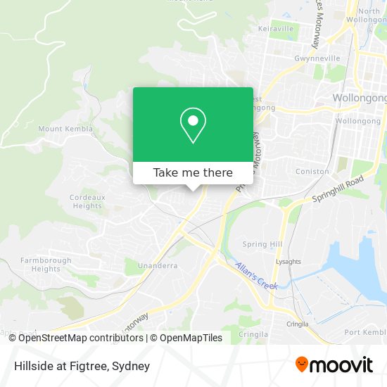 Hillside at Figtree map
