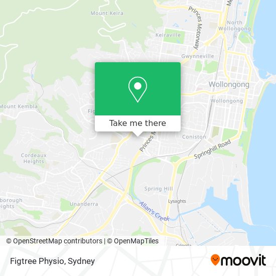 Mapa Figtree Physio