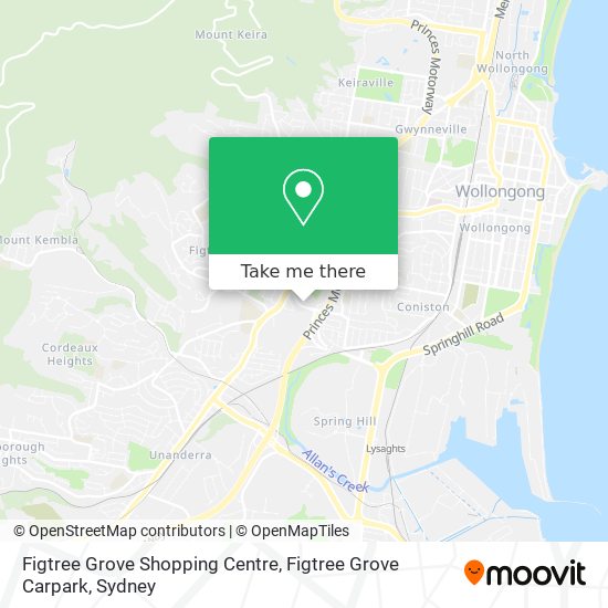 Figtree Grove Shopping Centre, Figtree Grove Carpark map