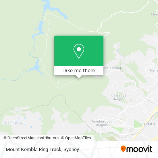 Mapa Mount Kembla Ring Track