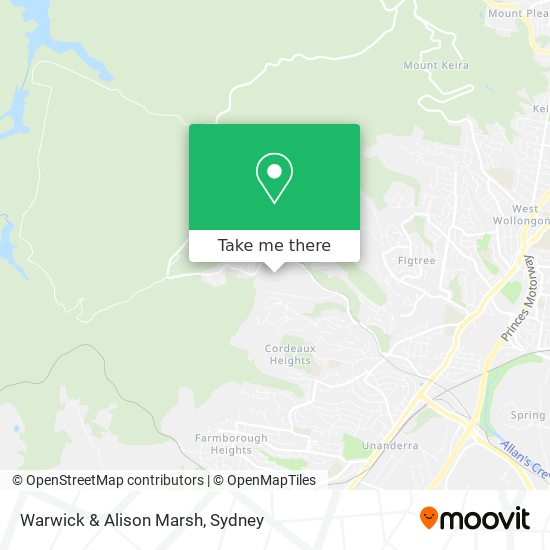 Warwick & Alison Marsh map