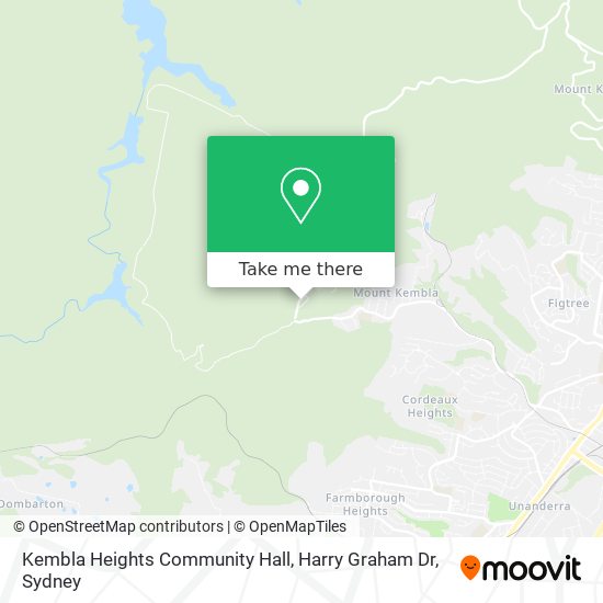 Mapa Kembla Heights Community Hall, Harry Graham Dr