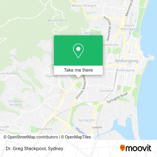 Dr. Greg Stackpool map