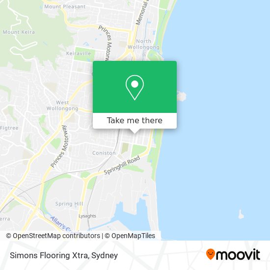Simons Flooring Xtra map