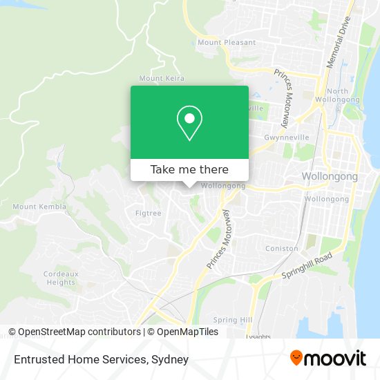 Entrusted Home Services map