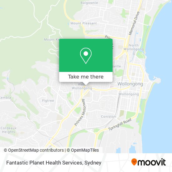 Fantastic Planet Health Services map