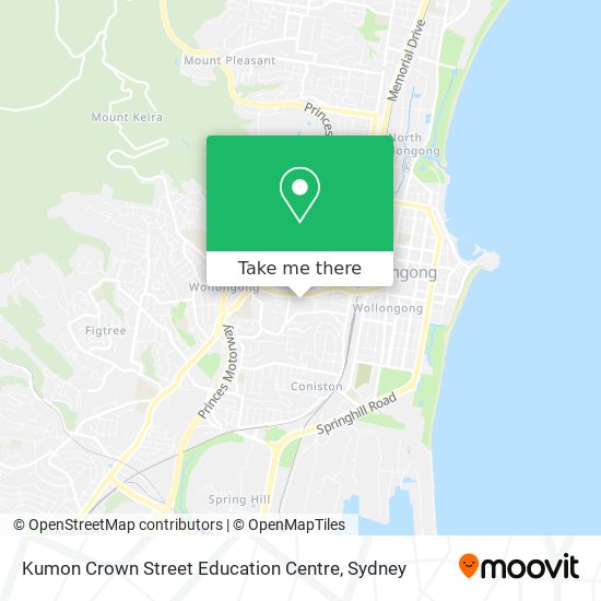 Kumon Crown Street Education Centre map