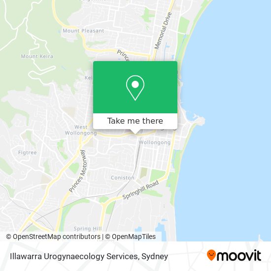 Illawarra Urogynaecology Services map