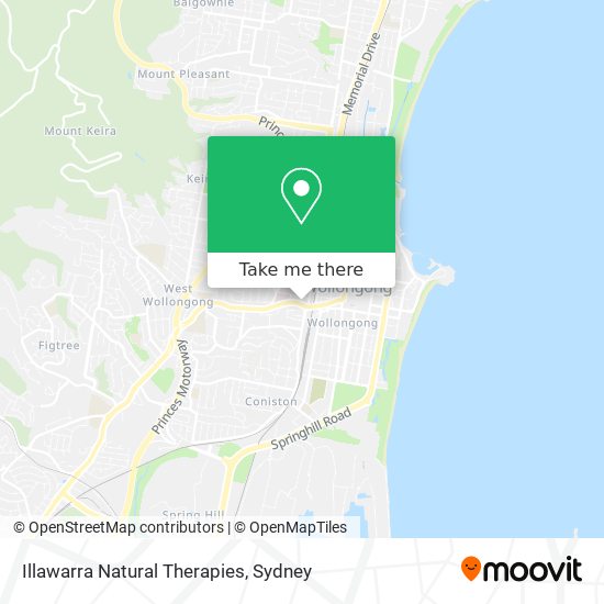 Mapa Illawarra Natural Therapies