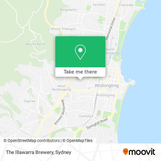 The Illawarra Brewery map