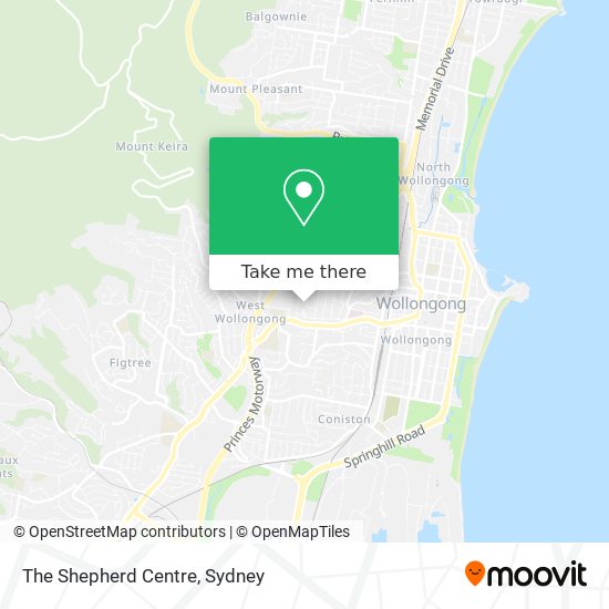The Shepherd Centre map