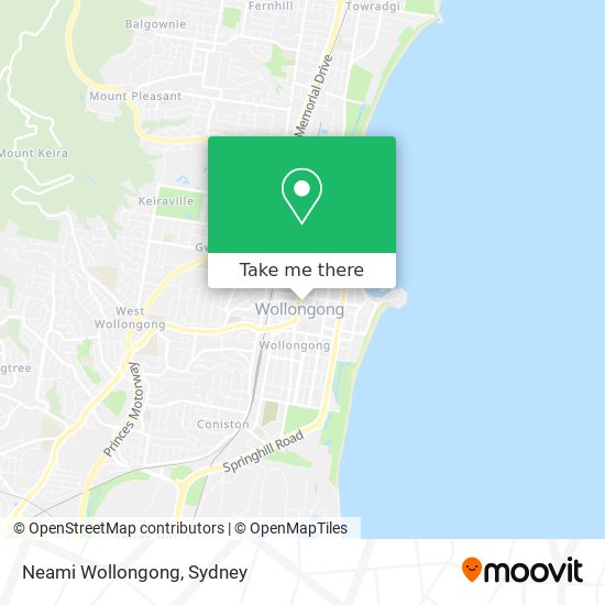 Neami Wollongong map