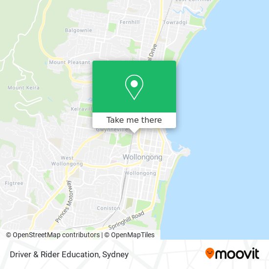 Driver & Rider Education map