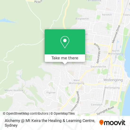 Alchemy @ Mt Keira the Healing & Learning Centre map