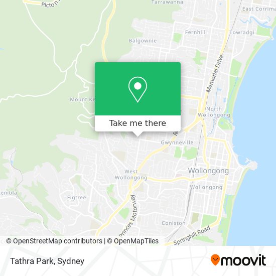 Mapa Tathra Park