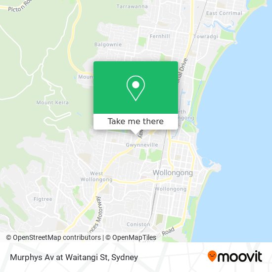 Mapa Murphys Av at Waitangi St