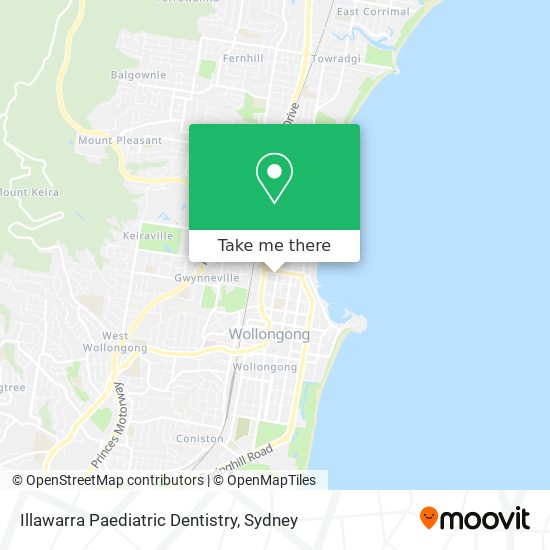 Mapa Illawarra Paediatric Dentistry