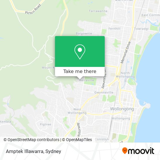 Amptek Illawarra map