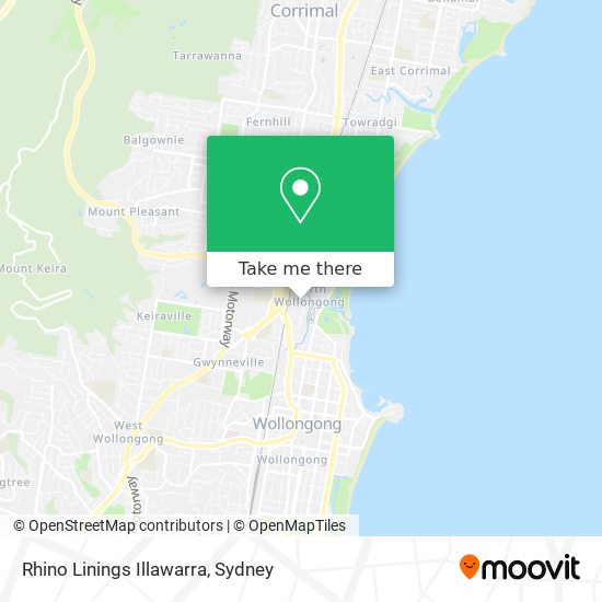 Rhino Linings Illawarra map