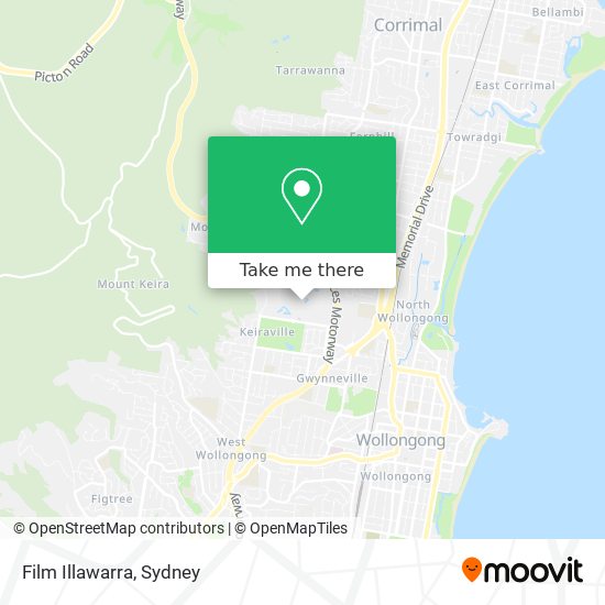 Film Illawarra map