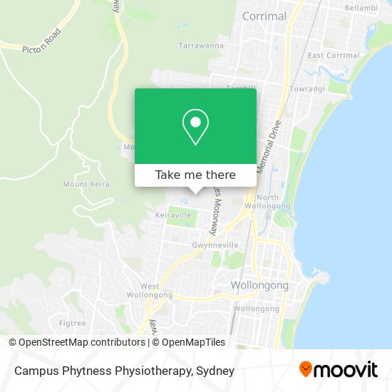 Campus Phytness Physiotherapy map