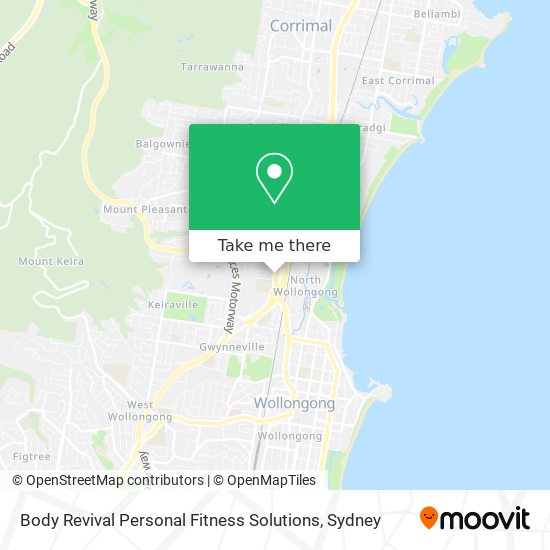 Mapa Body Revival Personal Fitness Solutions