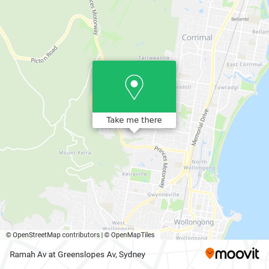 Mapa Ramah Av at Greenslopes Av