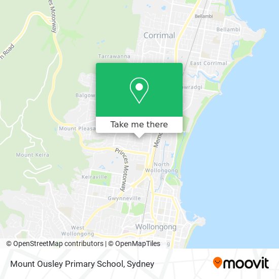 Mount Ousley Primary School map