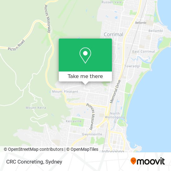 CRC Concreting map