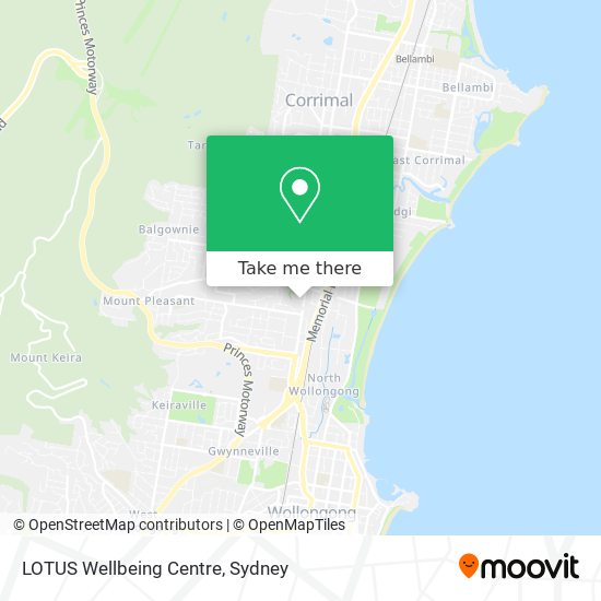 LOTUS Wellbeing Centre map