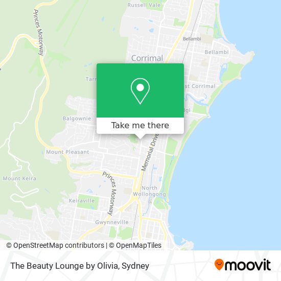 The Beauty Lounge by Olivia map