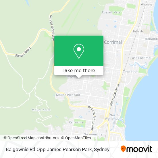 Mapa Balgownie Rd Opp James Pearson Park