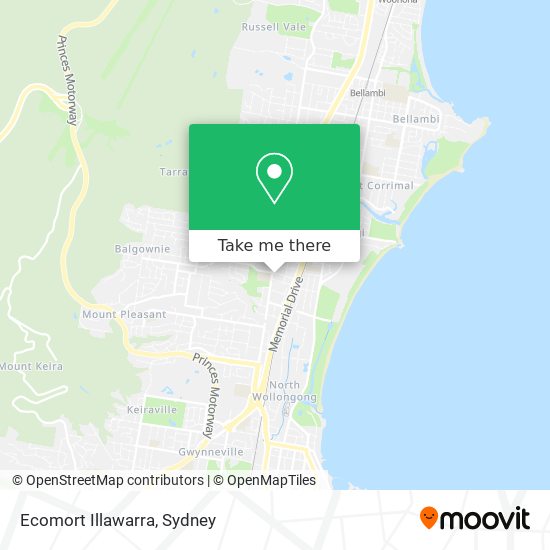 Mapa Ecomort Illawarra