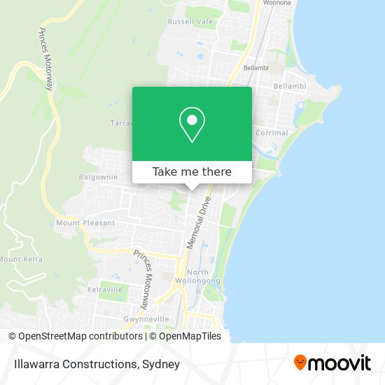 Mapa Illawarra Constructions