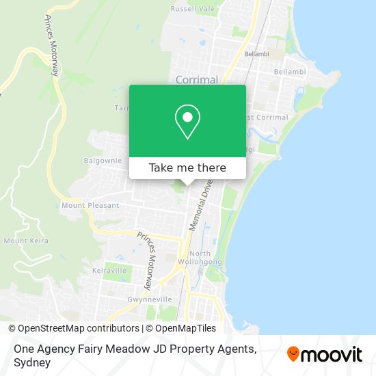 Mapa One Agency Fairy Meadow JD Property Agents