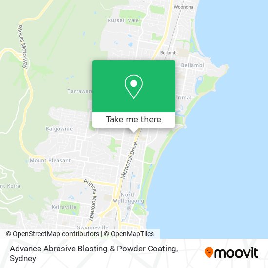 Advance Abrasive Blasting & Powder Coating map