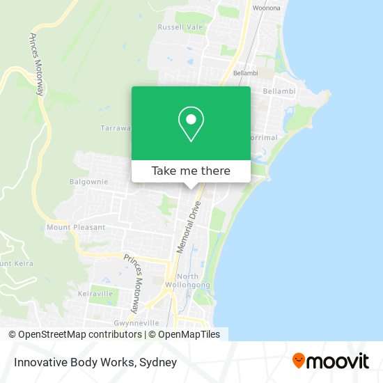 Innovative Body Works map