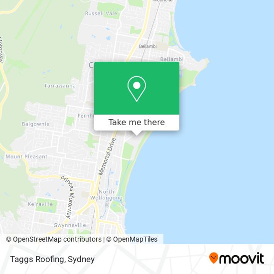 Mapa Taggs Roofing