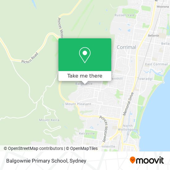 Mapa Balgownie Primary School