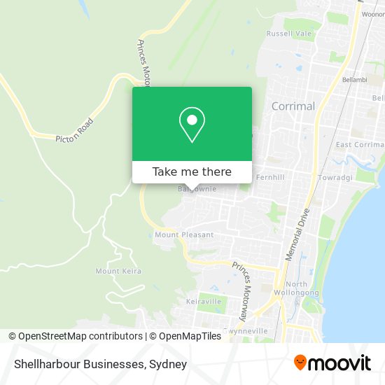 Shellharbour Businesses map