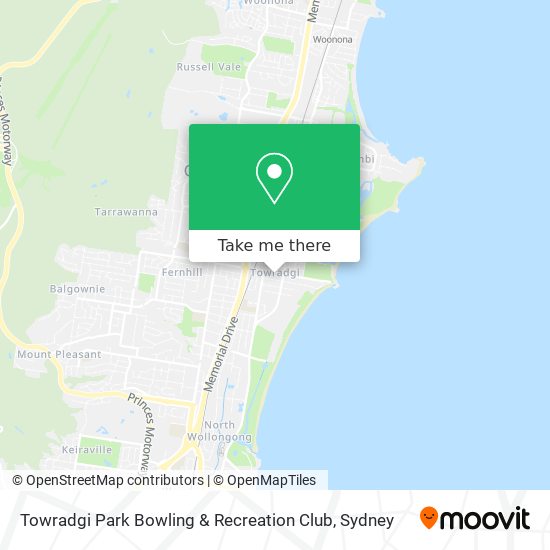 Towradgi Park Bowling & Recreation Club map