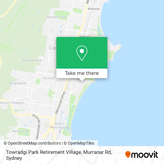 Towradgi Park Retirement Village, Murranar Rd map